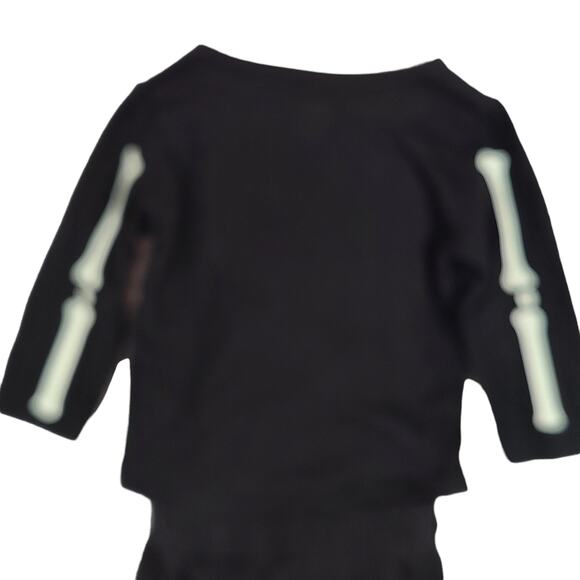 Garanimals black glow in the dark skeleton tee shirt sweatpants 6-9 months - Picture 3 of 11